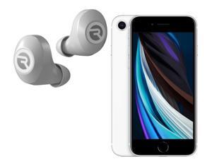 Apple Iphone SE 2020 Unlocked GSM Phone with Raycon E25 Earbuds - White Apple Iphone SE 2020 Unlocked GSM Phone with Raycon E25 Earbuds - White