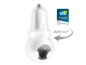 Amaryllo Zeus: 360° Light Bulb security Camera 1080p with Night Vision, 256-bit Military Grade Encryption, 2-Way Audio, Unlimited Cloud storage, Motion Detection, Phone App, Human voice greetig Amaryllo Zeus: 360° Light Bulb security Camera 1080p with Night Vision, 256-bit Military Grade Encryption, 2-Way Audio, Unlimited Cloud storage, Motion Detection, Phone App, Human voice greetig