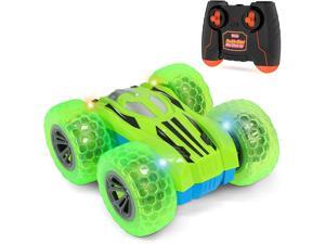 Kidzlane Remote Control Car -Mini Double-Sided Stunt Car - Cool Antics & Tricks - Green Kidzlane Remote Control Car -Mini Double-Sided Stunt Car - Cool Antics & Tricks - Green