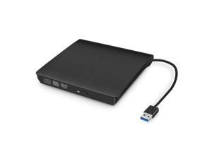 External CD/DVD Drive for Laptop, USB Ultra-Slim Portable CD DVD +/-RW ROM Burner/Writer Compatible with Mac MacBook Pro/Air iMac Desktop Windows 7/8/10/XP/Vista (Black) External CD/DVD Drive for Laptop, USB Ultra-Slim Portable CD DVD +/-RW ROM Burner/Writer Compatible with Mac MacBook Pro/Air iMac Desktop Windows 7/8/10/XP/Vista (Black)