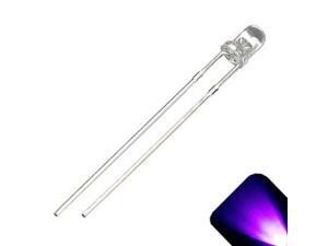 20 x 3mm Round Top UV / Purple LED - Ultra Bright 20 x 3mm Round Top UV / Purple LED - Ultra Bright