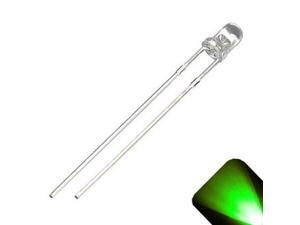 20 x 3mm Round Top Pure Green LED - Ultra Bright 20 x 3mm Round Top Pure Green LED - Ultra Bright
