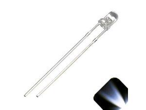 100 x LED 3mm Cool White Ultra Bright Water Clear Round Top LEDs Light RC Car