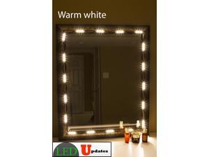 Makeup mirror LED light Warm white for make up vanity application with Dimmer & UL 12v power supply Makeup mirror LED light Warm white for make up vanity application with Dimmer & UL 12v power supply
