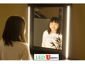 2x Professional series Make up Mirror Warm White LED Light for Makeup mirror application dimmer built-in with UL Power Supply 2x Professional series Make up Mirror Warm White LED Light for Makeup mirror application dimmer built-in with UL Power Supply