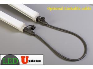 2pcs 4ft Waterproof LED tube light 30w 3000 Lumen with link and power cable 2pcs 4ft Waterproof LED tube light 30w 3000 Lumen with link and power cable