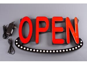 Brightest OPEN LED Sign with 2 Animated mode chase effect colorful light. 12v UL listed power supply included Brightest OPEN LED Sign with 2 Animated mode chase effect colorful light. 12v UL listed power supply included