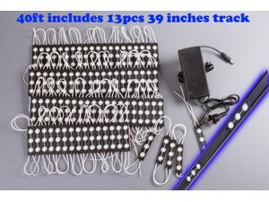 LEDupdates Super Bright Storefront White LED Light with Black Track & UL Listed Power supply 40ft LEDupdates Super Bright Storefront White LED Light with Black Track & UL Listed Power supply 40ft