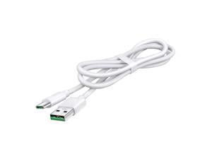 ABLEGRID 3.3ft White 5A Fast USB-C Type-C Charger Charging Cable Cord for Samsung Galaxy J3/ C7 Pro/ S10e/ S8 Power Data Sync Cable Lead