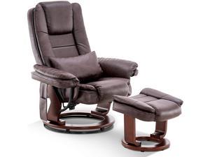 mcombo recliner with ottoman chair with vibration massage