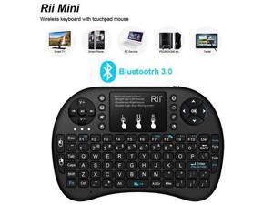 Rii i8+ BT Mini Wireless Bluetooth Backlight Touchpad Keyboard (w/Mouse) for PC/Mac/Android/IOS
