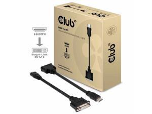 Club3D HDMI Male to DVI-D Female Passive Adapter Black Adapters
