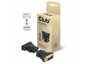Club3D DVI-D (24+1 PIN) Male to HDMI 1.3 Female Cable Black Adapters Club3D DVI-D (24+1 PIN) Male to HDMI 1.3 Female Cable Black Adapters