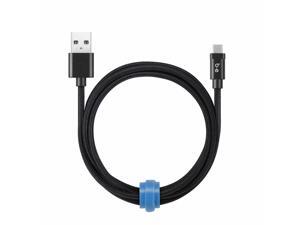 Blu Element Braided Charge/Sync USB-C Cable 6ft Black Charge/Sync Cables Blu Element Braided Charge/Sync USB-C Cable 6ft Black Charge/Sync Cables