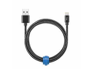 Blu Element Braided Charge/Sync Lightning to USB Cable 4ft Zebra Charge/Sync Cables Blu Element Braided Charge/Sync Lightning to USB Cable 4ft Zebra Charge/Sync Cables