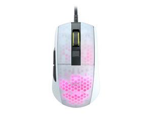 ROCCAT Burst Pro PC Gaming Mouse, Optical Switches, Super Lightweight Ergonomic Wired Computer Mouse, RGB Lighting, Titan Scroll Wheel, Bionic Shell, Claw Grip, Owl-Eye Sensor, 16K DPI, White