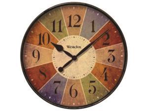 Westclox 32897 12" Kalediscope Round Wall Clock with Multicolor Dial, Rubbed Case Finish, Glass Lens Westclox 32897 12" Kalediscope Round Wall Clock with Multicolor Dial, Rubbed Case Finish, Glass Lens