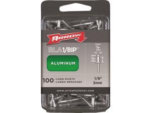 Arrow RLA1/8IP Long Pop Rivet 1/2 in L Aluminum Arrow RLA1/8IP Long Pop Rivet 1/2 in L Aluminum