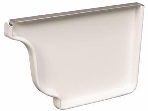 Spectra Metals 5 In. Aluminum White Right Gutter End Cap 5ENRRTW Spectra Metals 5 In. Aluminum White Right Gutter End Cap 5ENRRTW