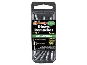 Arrow 1/8 In. x 1/4 In. Aluminum Rivet (20 Count) RMA1/8 Arrow 1/8 In. x 1/4 In. Aluminum Rivet (20 Count) RMA1/8