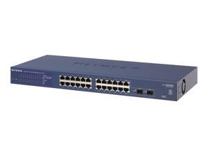NETGEAR 24-Port 10G/Multi-Gigabit Plus Switch (XS724EM) - Managed, with 2 x  10G SFP+, Desktop or Rackmount, and Limited Lifetime Protection