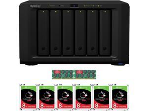 Synology DS1621+ DiskStation with 16GB RAM and 48TB (6 x 8TB) of Seagate Ironwolf PRO NAS Drives Fully Assembled and Tested By CustomTechSales