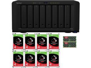 Synology DS1821+ DiskStation with 32GB RAM and 32TB (8 x 4TB) of Seagate Ironwolf NAS Drives Fully Assembled and Tested By CustomTechSales