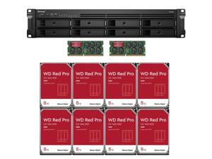 Synology RS1221+ RackStation with 16GB RAM and 64TB (8 x 8TB) of Western Digital RED PRO NAS Drives Fully Assembled and Tested By CustomTechSales