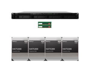 Synology RS1619xs+ RackStation with 32GB RAM and 32TB (4 x 8TB) of HAT5300 Synology Enterprise Drives Fully Assembled and Tested By CustomTechSales