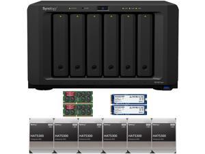 Synology DS1621xs+ DiskStation with 32GB RAM, 1.6B (2x800GB) Cache and 48TB (6 x 8TB) of Synology Enterprise HAT5300 Drives Fully Assembled and Tested By CustomTechSales