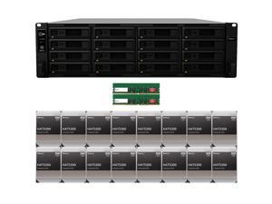 Synology RS4021xs+ 16-Bay RackStation NAS with 32GB RAM and 128TB (16 x 8TB) of Synology Enterprise HAT5300 Drives Fully Assembled and Tested by CustomTechSales