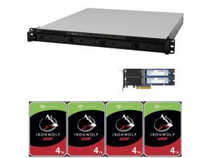 Synology RackStation RS820+ Compact Rack Mount NAS Server Bundle 