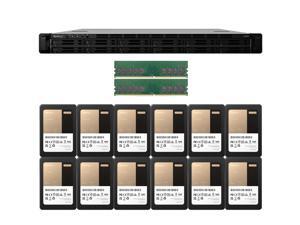 Synology FS2500 FlashStation with 32GB RAM and 11.52TB (12 x 960GB) of Synology Enterprise Solid State Drives (SSD) Fully Assembled and Tested By CustomTechSales