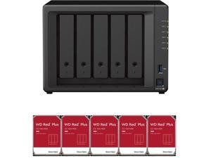 Synology DS1522+ 2.6 to 3.1 GHz Dual-Core 5-Bay NAS, 8GB RAM, 30TB (5 x 6TB) of Western Digital Red Plus Drives Fully Assembled and Tested By CustomTechSales