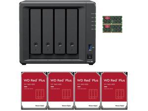 Synology DS423+ Intel Quad-Core 4-Bay NAS, 6GB RAM, 40TB (4 x 10TB) of Western Digital Red Plus Drives Fully Assembled and Tested By CustomTechSales
