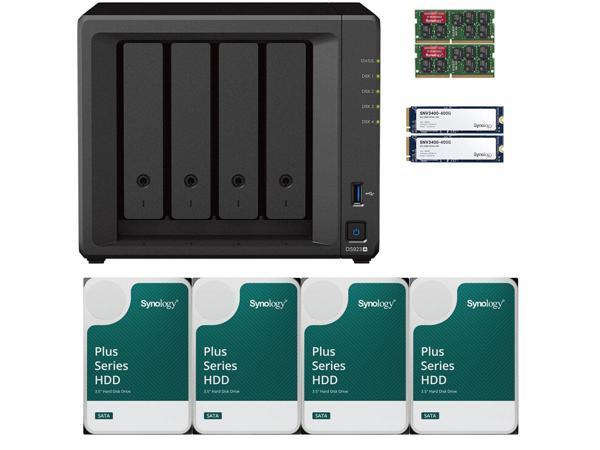 NeweggBusiness - Synology DS224+ 2-Bay NAS with 6GB RAM and 16TB (2 x 8TB)  of Synology Enterprise Drives Fully Assembled and Tested By CustomTechSales