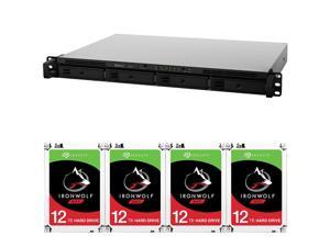 Synology RS819 4-BAY RackStation with 48TB (4 x 12TB) Seagate Ironwolf NAS Drives Fully Assembled and Tested By CustomTechSales Synology RS819 4-BAY RackStation with 48TB (4 x 12TB) Seagate Ironwolf NAS Drives Fully Assembled and Tested By CustomTechSales