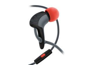 Noise Isolating Wired Earbuds with Microphone by GOgroove - AudiOHM HDX (Red) - Premium Headphones w/ Ergonomic Angled Design, 3mm Thick Reinforced Cable, Fortified Y-Connector, & EVA Carrying Case