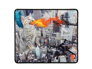 Funny Large Cat Gaming Mouse Pad with Giant Mutated Fire Breathing Cat Destroying City (12.6 x 10.6 inches) by ENHANCE - Novelty Extended Mouse Mat with Anti-Fray Stitching , Non-Slip Rubber Base Funny Large Cat Gaming Mouse Pad with Giant Mutated Fire Breathing Cat Destroying City (12.6 x 10.6 inches) by ENHANCE - Novelty Extended Mouse Mat with Anti-Fray Stitching , Non-Slip Rubber Base