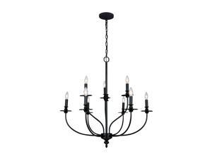 Elk Lighting Hartford 9-Light Chandelier in Oil Rubbed - 289-OB Elk Lighting Hartford 9-Light Chandelier in Oil Rubbed - 289-OB