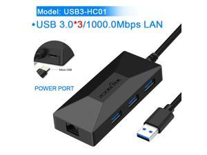 Misskit USB 30 to Rj45 Hub Gigabit Ethernet Adapter 1000Mbps for Xiaomi Mi Box 3S 4 4c se Android TV Settop Network Card Lan