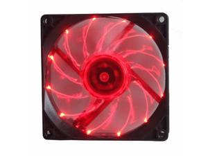 9225 92mm x 25mm 90mm 12V 3Pin Red LED Light With 12 lights Computer Case DC Cooling Fan 92x92x25mm 9cm