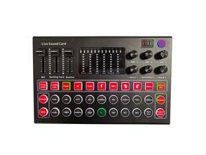 M9 Audio Sound Card 3.5mm Microphone Headset Live Broadcast Studio Phone Computer Bluetooth Sound Adapter for Computer