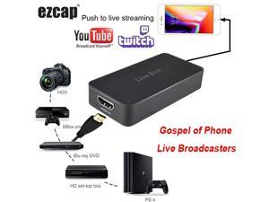 Smart Phone Live Streaming Box PC Game Video Capture Card for PS4 XBOX Camera TV Box HDMI Record To for IPhone IOS Android Phone