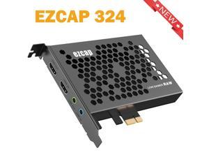 EZCAP 324 PCIE Video Capture Card 4K30P1080P120 Game Record and Live Stream for PS4 Xbox OneWii UNintendo Switch