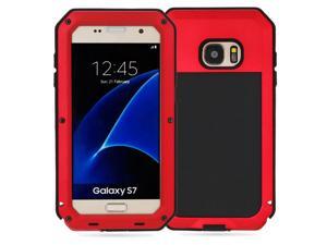 For Samsung Galaxy S7 Case Luxury Doom Armor Dirt Shock Metal Phone Cases For Samsung Galaxy S7 Case(Red)