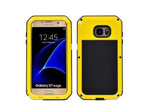 For Samsung Galaxy S7 edge Case Luxury Doom Armor Dirt Shock Metal Phone Cases For Samsung Galaxy S7 Edge Case(Yellow)