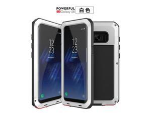 For Samsung Galaxy S8 Case Luxury Doom Armor Dirt Shock Metal Phone Cases For Samsung Galaxy S8 Case(White)