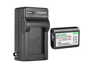 Kastar 1Pack NPFW50 Battery and AC Wall Charger Replacement for Sony alpha 7 II 7 II a7 II ILCE7R alpha 7R 7R a7R ILCE7RM2 alpha 7R II 7RII a7R II ILCE7S alpha 7S 7S A7s Camera