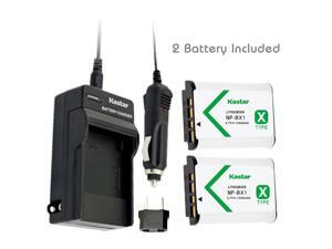 2-Pack 2600 mAh Replacement Camera Batteries, Micro USB and Type-C Input Dual Charger Neewer NP-F550 Battery Charger Set for Sony NP-F970 F750 F960 F530 F570 CCD-SC55 TR516 TR716 and More